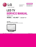 LG 42LA62 Series Service Manual предпросмотр