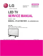 Preview for 1 page of LG 42LA790V Service Manual