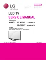 Предварительный просмотр 1 страницы LG 42LA8600 Service Manual