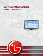 LG 42LB4D Training Manual preview