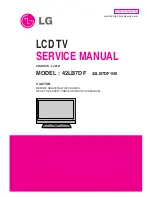 Предварительный просмотр 1 страницы LG 42LB7DF Service Manual