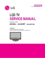 Предварительный просмотр 1 страницы LG 42LB9RT Service Manual