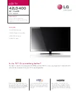 LG 42LD400 Specification preview