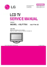 LG 42LF7700 Service Manual предпросмотр