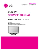 LG 42LG30 Series Service Manual preview