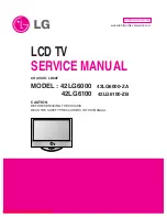 LG 42LG6000 Service Manual предпросмотр