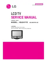 Предварительный просмотр 1 страницы LG 42LG61YD Service Manual