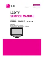 Предварительный просмотр 1 страницы LG 42LH20R Service Manual