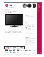 Preview for 1 page of LG 42LH30 Series Specifications