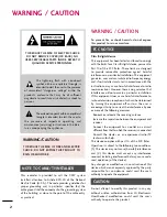 Preview for 2 page of LG 42LH300C Owner'S Manual