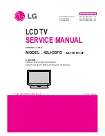 Предварительный просмотр 1 страницы LG 42LH35FD Service Manual