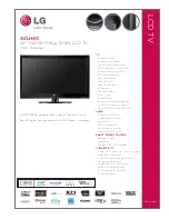 Предварительный просмотр 1 страницы LG 42LH40 -  - 42" LCD TV Specification