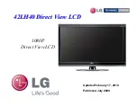 Предварительный просмотр 1 страницы LG 42LH40 Series Manual