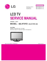 LG 42LH70YD Service Manual предпросмотр