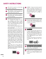 Предварительный просмотр 4 страницы LG 42LH90 -  - 42" LCD TV Owner'S Manual