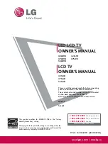 Предварительный просмотр 1 страницы LG 42LH90 Series Owner'S Manual