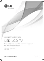 LG 42LM3700 Owner'S Manual preview