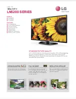 LG 42LN5200 Specifications preview