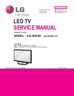 LG 42LN549D Service Manual preview