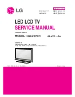 LG 42LV375H Service Manual preview