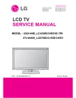 LG 42LV4400 Service Manual предпросмотр