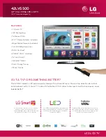 LG 42LV5500 Specifications preview