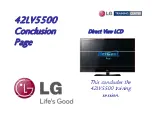 Preview for 88 page of LG 42LV5500 Training Presentation