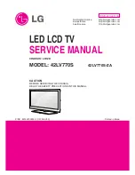 Preview for 1 page of LG 42LV770S Service Manual