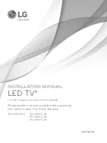 Preview for 1 page of LG 42LX530S-DA Installation Manual