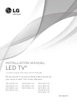 Предварительный просмотр 1 страницы LG 42LY340C-UA Installation Manual