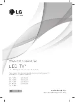 Предварительный просмотр 1 страницы LG 42LY560H Owner'S Manual