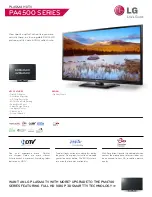 LG 42PA4500 Specifications preview