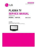 Предварительный просмотр 1 страницы LG 42PC35 Service Manual