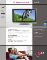 Preview for 1 page of LG 42PC3D Series Specifications