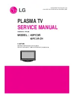 Preview for 1 page of LG 42PC3R Series Service Manual