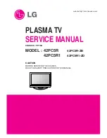 Preview for 1 page of LG 42PC5R* Service Manual