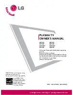 Preview for 1 page of LG 42PG10 Series Owner'S Manual