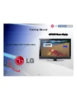 LG 42PG20 Series Training Manual предпросмотр