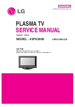 LG 42PG3000 Service Manual preview