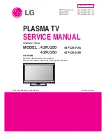 Preview for 1 page of LG 42PJ250 Service Manual