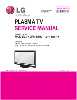 LG 42PN4500 Service Manual preview