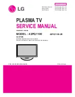 LG 42PQ1100 Service Manual предпросмотр