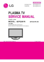 LG 42PQ301R Service Manual preview