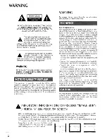 Preview for 2 page of LG 42PT200 Owner'S Manual