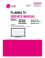 LG 42PW340 Service Manual предпросмотр