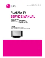 Preview for 1 page of LG 42PX2RVA Service Manual