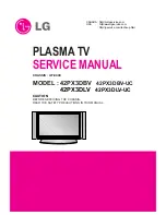 Preview for 1 page of LG 42PX3DLV Service Manual