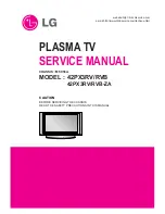 LG 42PX3RV Service Manual preview