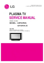 Preview for 1 page of LG 42PX3RVA Service Manual