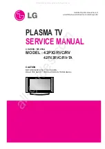 Preview for 1 page of LG 42PX3RVC Service Manual